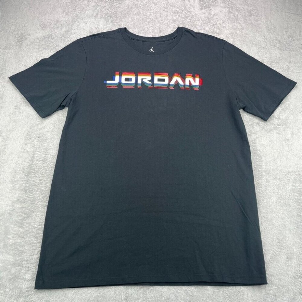 Nike Air Jordan 13 Retro T Shirt Mens Extra Large Black Short Sleeve Jumpman